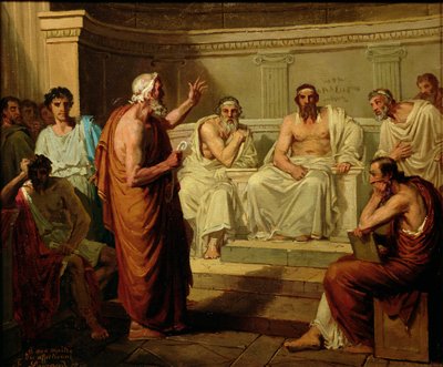 Sófocles Acusado por sus Hijos, 1860 de Fortune Joseph Seraphin Layraud
